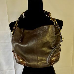 All leather Coach hobo style purse.